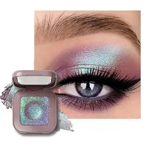 Duochrome Glitter Eyeshadow Palette,Mauve Plum Eye Shadow