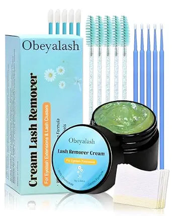 Obeyalash Eyelash Extension Remover, Cream Lash Glue Remover Kit 10g