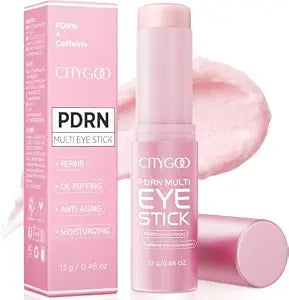 CITYGOO PDRN Volume Multi Balm: Caffeine & Volufiline Powered Stick for Dark Circles & Puffiness - Plumping & Firming - Collagen Anti-Wrinkle & Hydrating Care for Under-Eyes Face & Neck 0.46 oz