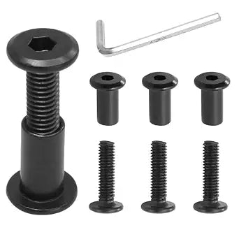 Biaungdo M6x20mm Black Hex Drive Socket Cap Bolt, 15 Sets