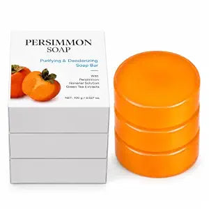 Persimmon Soap for Old People Smell, Nonenal Odor, 3 Pack, 10.5 oz