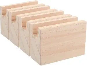 ARTIBETTER 4pcs Wooden Furniture Risers Bed and Desk Supports Height Extenders for Couch and Table Legs Easy Installation for Use