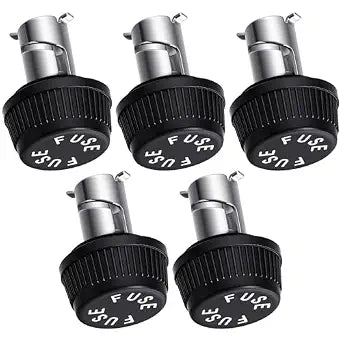 5 Fuse Holder Cap Panel Mount Compatible with AGC MDL Fuses Boat