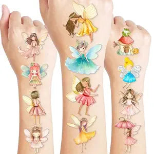60 PCS Fairy Temporary Tattoos for Kids