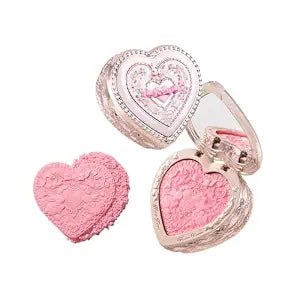 Flower Knows Bunny Garden Embossed Satin Blush with 2 Puffs, 03 Ballet Tutu