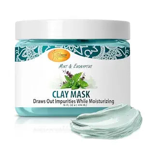 SPA REDI Salon Pedicure Clay Foot Mask, Cooling Hydration, 16 oz