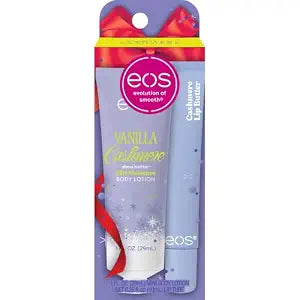 eos Vanilla Cashmere Holiday Gift Set, Body Lotion Mini + Lip Butter Duo