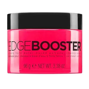 Style Factor EDGE BOOSTER Strong Hold Water-Based Pomade | Formulated with Argan Oil for Moisture & High Shine | Long Lasting Edge Control Gel | Cherry, 3.38 oz