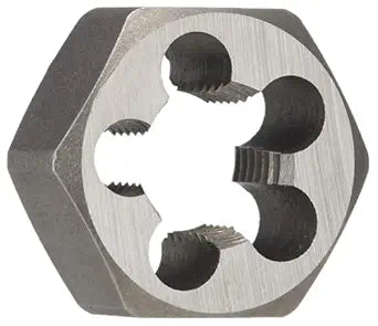 Drill America - DWTHXNPT34 3/4"-14 Carbon Steel Hex NPT Pipe Rethreading Die, DWT Series