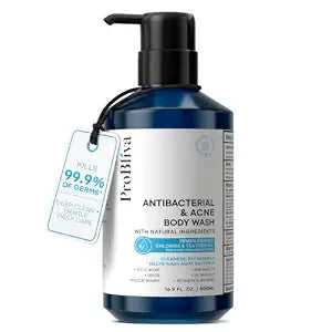ProBliva Antibacterial Body Wash for Body Acne & Breakouts, Back Acne, Body Odor & Razor Bumps, Daily Body Wash & Body Soap for Oily & Acne-Prone Skin, Men & Women (Body Wash)