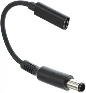 100W PD Power Charger Tip USB C to Slim Laptop Charging Cable Adapter Converter for Dell Laptop 18-20V (Dedicated for Dell (for 45W/65W/90W Power), 7.4mm Large Head)
