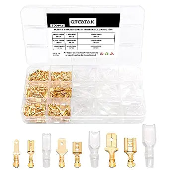 300Pcs Golden Quick Splice Wire Connectors Assortment Kit