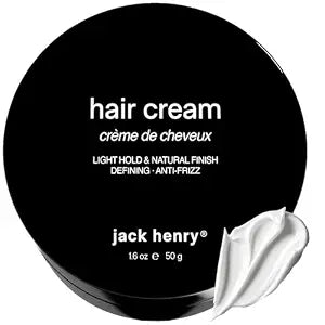 Jack Henry Hair Styling Cream for Men and Women, Light Hold, Subtle Shine