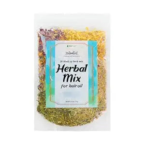 Well's Oil 18 Kinds Herbal Hair Mix Treatment – Natural Dry Herb Blend for Hair & Scalp Care, for DIY Hair Oil Infusion or Rinse, 2.5 oz