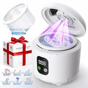 Ultrasonic Retainer Cleaner Machine with 45KHz, UV Light, IPX7 Waterproof