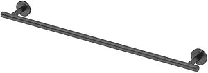 Gatco 4240MX Latitude II Towel Bar for Bathroom, Wall Mounted Bath Towel Rack and Hanging Holder, Matte Black, 24 Inch