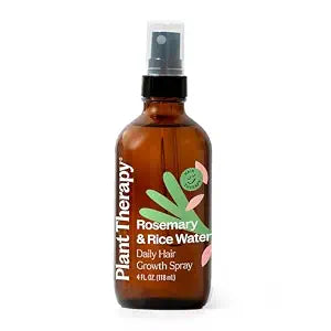 Plant Therapy Rosemary & Rice Water Spray 4 oz Daily Hair Growth Spray