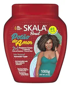SKALA Potão do Amor 2-in-1 Treatment Cream and Leave-In Conditioner Multi-Ingredient Conditioning and Repair for All Hair Types, 35.2 oz