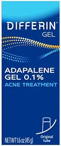 Differin Acne Retinoid Treatment Gel, 0.1% Adapalene, 45g Tube