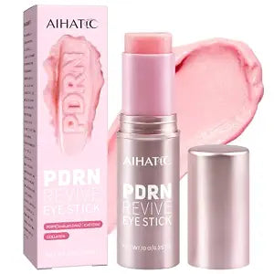 Salmon DNA PDRN Eye Cream Balm Stick, Under Eye Cream with Caffeine & Collagen, Hydrating Eye Cream for Fine Lines, Puffiness & Dark Circles, Moisturizing Eye Treatment, 0.35 oz/10g