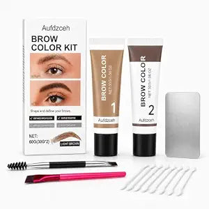 Brow Color Kit 60g, Large Capacity At-Home Grooming Set(Light)