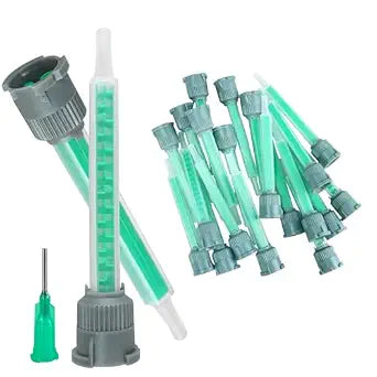 Mixing Nozzles Adhesive Cartridges Tip for 50ml Resin Mixer Adhesive Applicatior 16-Element, 3.6in, 1:1 & 2:1 ratios(20 Pieces)