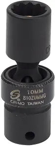 SUNEX TOOLS 810zuMMG 1/4-Inch Drive 10-Mm 12-Point Magnetic Universal Impact Socket