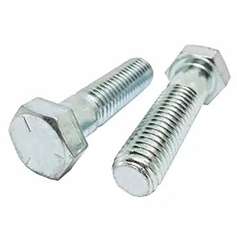 1 1/4-7 x 11 Hex Head Bolts, Steel Grade 5 Hex Head Cap Screws, Steel, Zinc Plating, Partially Threaded Coarse Thread, Thread Diameter: 1 1/4 inch, Length: 11 inches (Quantity: 2)