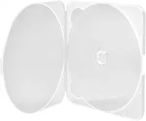 Maxtek Super Slim 3.8mm Clear DVD Case, Space-Saving, Durable, Compact CD, DVD Blu-ray Disc Storage (10)