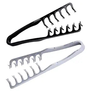 2 Packs Texture Comb - Wide & Fine-Tooth Volumizing Hair Styling Tool, Anti-Frizz Fluffy Hairbrush for Men & Women, Suitable for All Hair Types (Black + Gray)