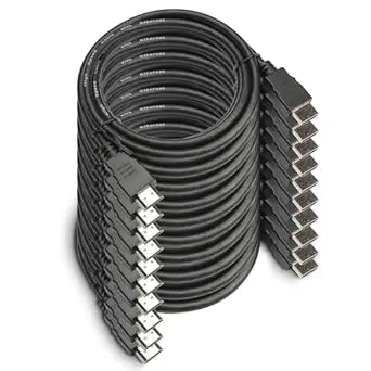 OREI Ultra High Speed 4kHDMI Cable 6ft â€“ High-Speed 10.2Gbps, 3D, ARC, Ethernet â€“ Premium 6ft HDMI Cable for TVs, Monitors, Home Theater & Gaming (50 Pack)