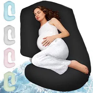 PILLANI Pregnancy Pillows for Sleeping - V C U Shaped Full Body Pillow with Removable Cover, 57inch Cooling Maternity Pillow for Pregnant Women, Support for Back Belly Legs Hip - Pregnancy Must Haves