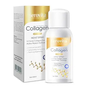 Firming Collagen Spray, Hydrating Anti-Aging Moisturizer Mist for Face & Body, Fast-Absorbing Non-Greasy, 100ml (Serovita-(1PCS))