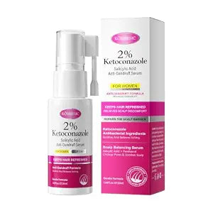 KORMESIC 2% Ketoconazole Scalp Serum with Salicylic Acid, Gentle Scalp Care Serum for Women, Helps Minimize Flaky Look, Soothes Itchy Scalp, Balances Oil