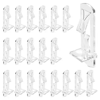 20Pcs Plastic Locking Shelf Pins, 5mm Locking Shelf Support Peg