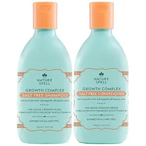Nature Spell Hair Growth Shampoo and Conditioner Set, 10.14 Fl Oz x 2