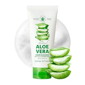 Nature Republic Mild & Moisture Aloe Vera Foam Cleanser