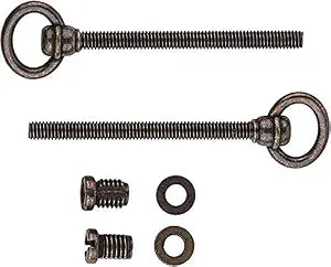 Antique Brass Swing Cheval Mirror Mounting Bolt | 3-1/2" Long | Pack of 2 | Adjustable Mirror Mounting Hardware | Hinge Bolt for Swivel Mirror | Cabinet, Dresser, Vanity Hardware | MH1-SAB