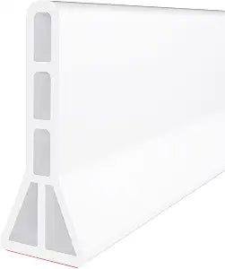 Raycity 3"H Shower Threshold Water Dam, Shower Water Guard (59 inch, White)