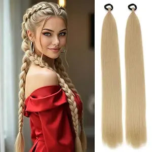 Braid Ponytail Extension 26Inch Honey Blonde