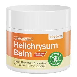 Helichrysum Balm for Skin Repair - Natural Soothing Helichrysum Essential Oil Balm with Arnica for Daily Care - Moisturizes, Nourishes & Strengthens Barrier for Dry, Sensitive & Mature Skin