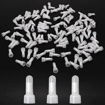 1000pcs Nylon CE1X 22-16AWG Closed End Crimp Terminal Wire Connector Crimp Caps for Connection of Electrical Appliances, Motors, Lighting