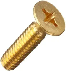 5/16 x 1/2 Brass Machine Screw Flat Countersunk Head Phillips Drive - (Pack of 100 pcs), Solid Brass Plain Finish, Length: 1/2 inches, Thread Size: 5/16"-18, Coarse Thread UNC