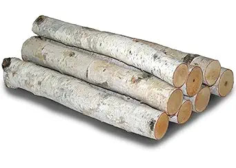 Wilson 15.5"-17.5" Decorative White Birch Logs, Natural Bark Wood Home D├⌐cor - 1.5"-3" Dia. (Set of 8)
