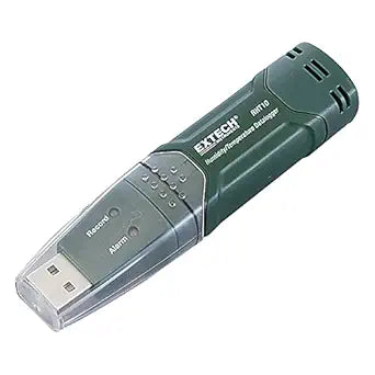Extech RHT10 Humidity and Temperature USB Datalogger with 16,000 Data Point Memory, Dew Point, Time/Date Stamp, Long-Term Environmental Monitoring