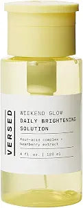 Versed Weekend Glow Daily Brightening AHA Liquid – Gentle Exfoliating Toner with Vitamin C and Botanicals – Helps Visibly Improve Skin Clarity and Tone (V1 Weekend Glow - 4 Fl Oz (Pack of 1))