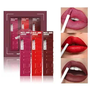 Matte Liquid Lipstick, Long Lasting Lipstick Set, Set B