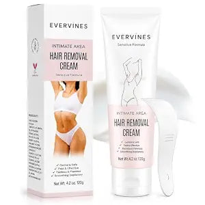 Hair Removal Cream for women for Arms, Legs, Underarms, Bikini Area 4.2 oz