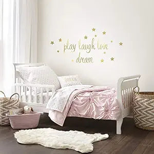 Levtex Baby - Willow Toddler Bed Set - Pink - Soft Rosette Pintuck - 5 Piece Set Includes Reversible Quilt, Fitted Sheet, Flat Sheet, Pillow Case, Decorative Pillow