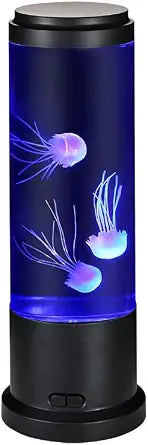 EDIER Jellyfish Lamp, 11 Inch Jellyfish Aquarium with Color Changing Light, Noiseless Pump, USB Powered Mood Light for Home Decor Kids Men Women